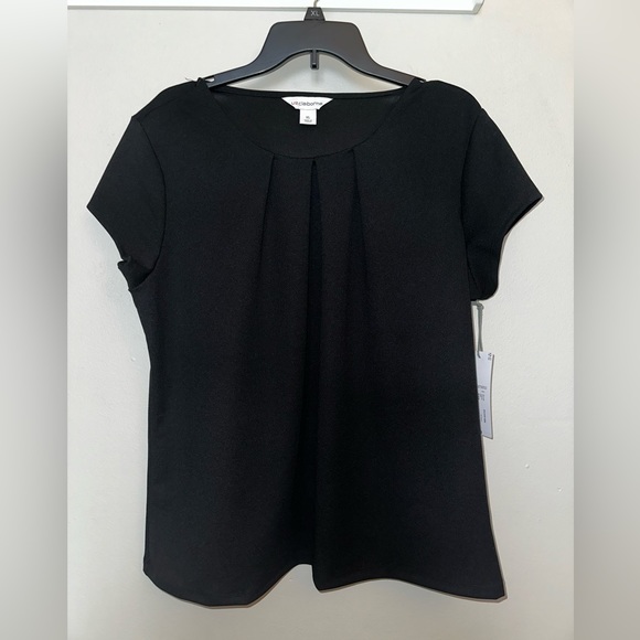 Liz Claiborne Texture Tee Womens Round Neck Short Sleeve Blouse XL - Picture 4 of 5